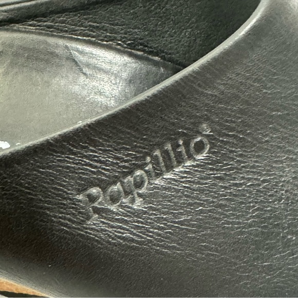 Birkenstock Papillio black leather wedge size 6 narrow - Picture 5 of 8